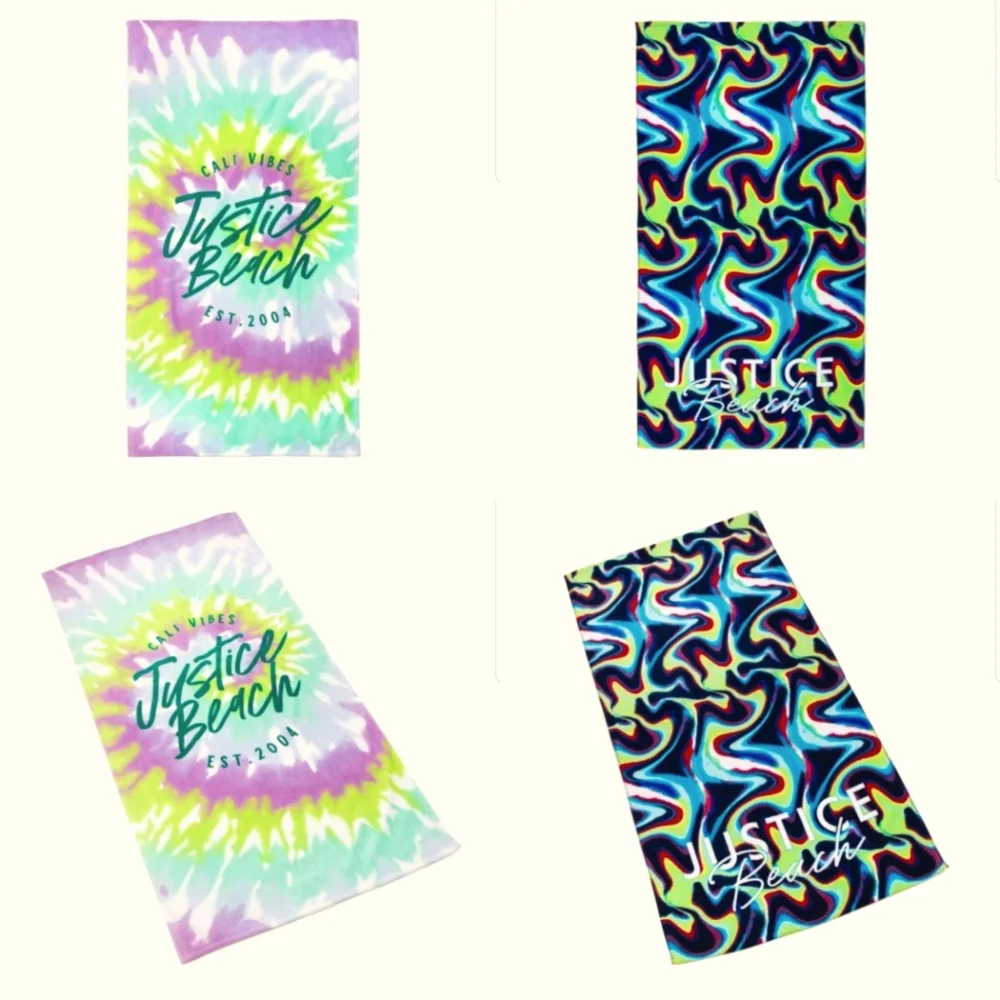 NEW! Justice 2 pack beach towels NWT